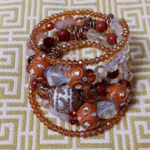 Spiral Beaded Bracelet